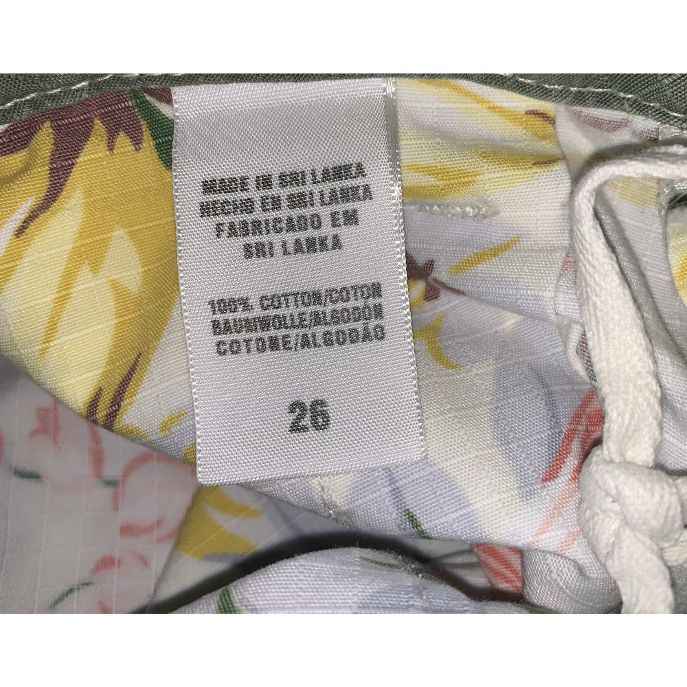 Lucky Brand 100% Cotton Floral Cargo Crop Ankle Loose Fit Low Waist Pants 2/ 26 - Picture 8 of 9